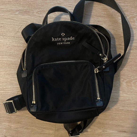 Kate Spade Black Nylon mini Backpack